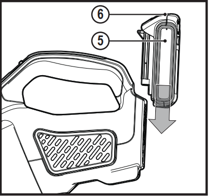 Use - Installing and removing the battery