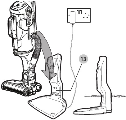 Charging the battery for model HCUA525BA