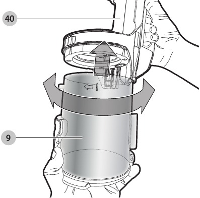 Cleaning the filters - Step 2