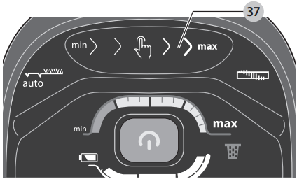 USE - Adjusting the suction force