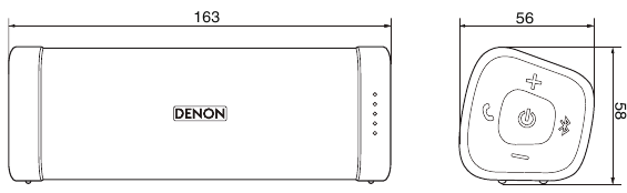 Denon Envaya, DSB50BT, DSB150BT, DSB250BT - Portable Waterproof