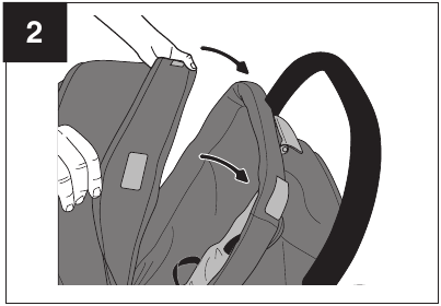 Canopy Assembly - Step 2 - Fasten hook connectors