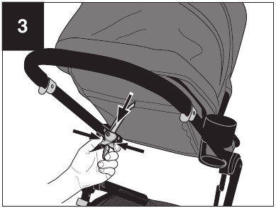 Switching Toddler Seat to Carriage Mode - Step 3