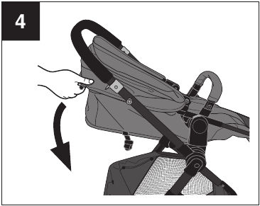 Switching Toddler Seat to Carriage Mode - Step 4