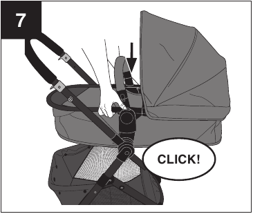 Switching Toddler Seat to Carriage Mode - Step 7