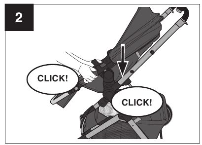 Assembling Your Stroller - Toddler Seat Mode - Step 2