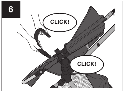 Assembling Your Stroller - Toddler Seat Mode - Step 6