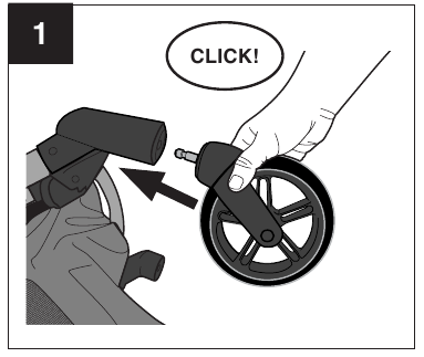 Assembling Your Stroller - Wheels - Step 1