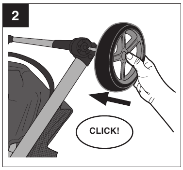 Assembling Your Stroller - Wheels - Step 2