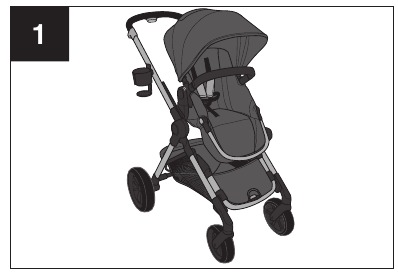Toddler Seat Mode to Carriage Mode - Step 1