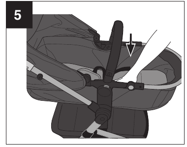 Toddler Seat Mode to Carriage Mode - Step 5