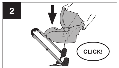 Using with the Recommended Infant Car Seats - Step 2