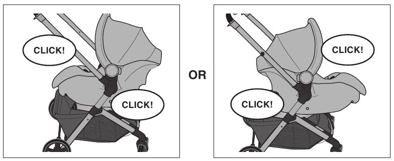 Using with the Recommended Infant Car Seats - Step 3