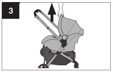 Using with the Recommended Infant Car Seats - Step 4