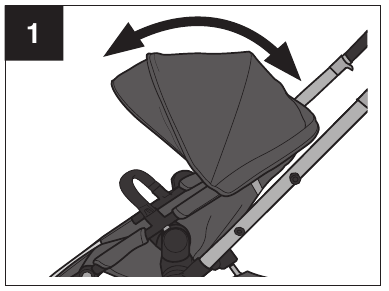 Using Your Stroller - Canopy - Step 1