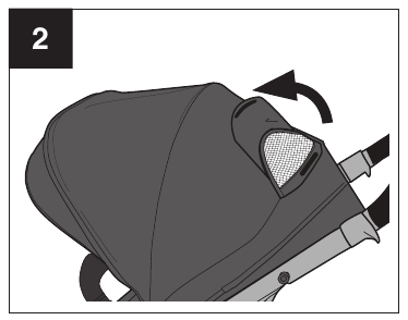 Using Your Stroller - Canopy - Step 2