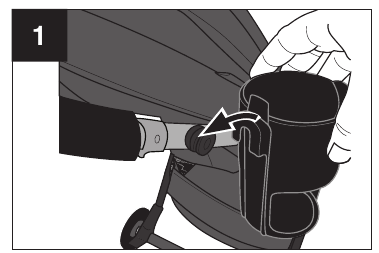 Using Your Stroller - Cupholder - Step 1