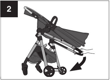 Using Your Stroller - Folding Stroller - Step 2