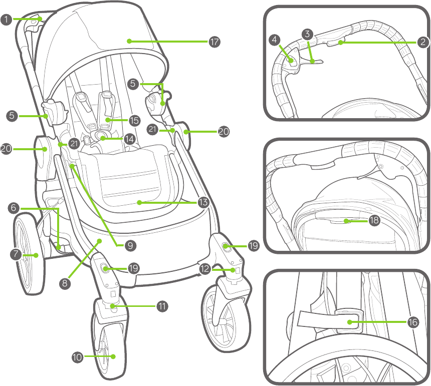 Baby Jogger City Select Lux Stroller Pushchair Manual ManualsLib