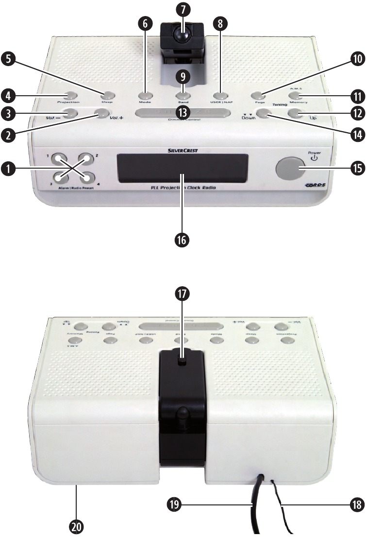 SilverCrest KH 2218 Projection AlArm Clock Manual ManualsLib