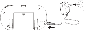 Connecting the baby unit to the AC mains