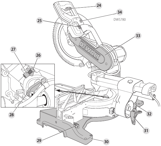 DeWalt DWS779, DWS780 Mitre Saw Manual ManualsLib