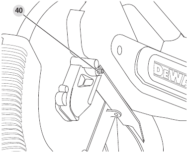 N630004 NA033407 Deflettore Polvere Sega Troncatrice DWS779R DWS780-B2
