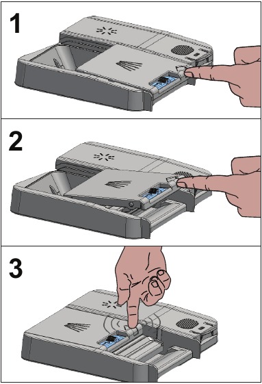 Adding detergent - Step 3 - Close the lid