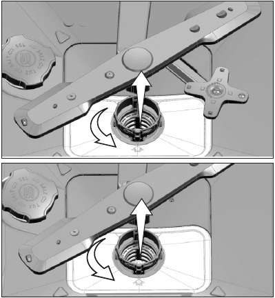 Cleaning the filters - Step 1