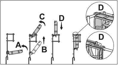 Closing the Lower basket multipurpose service rack