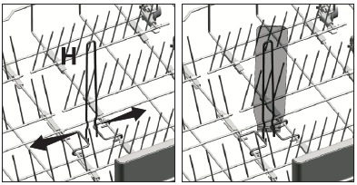 Preparation - Using the Lower basket bottle wire