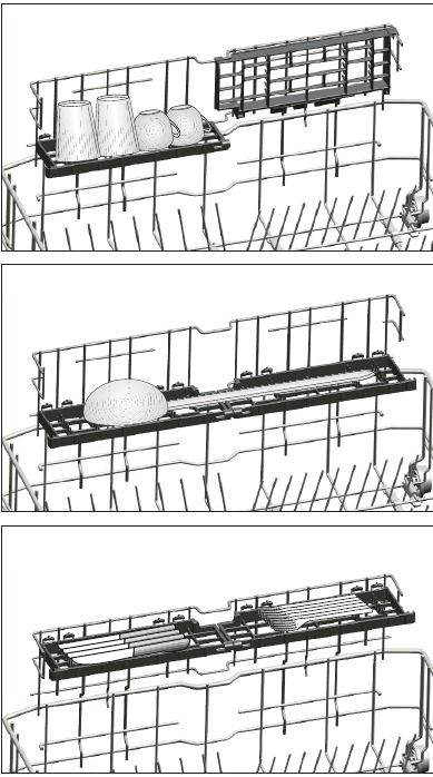 Using the Lower basket multipurpose service rack