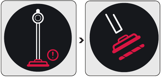 Warning screens - Brush blockage warning