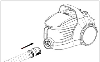 Usage - Attaching/removing the hose