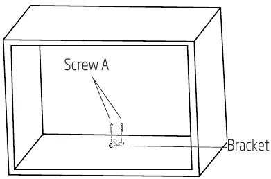 Preparing the cabinet for installation - Step 4