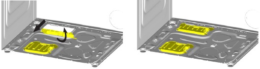 Assembly of bottom panel covers - Step 2
