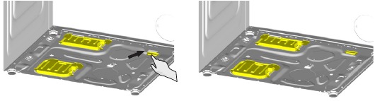 Assembly of bottom panel covers - Step 3