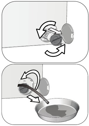 Draining remaining water - Step 2