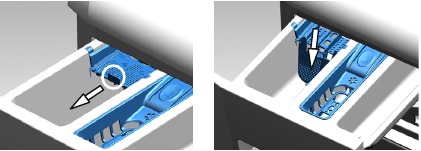 Using liquid detergents if the product is equipped with a liquid detergent part