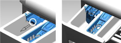 If the product is equipped with a liquid detergent part