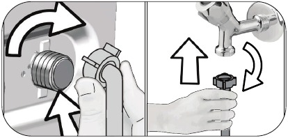 Installation - Connecting water supply