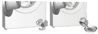 In order to drain the water