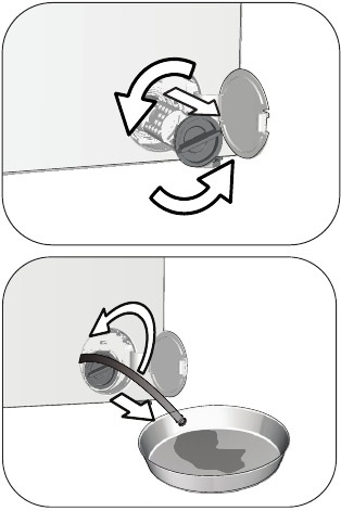 Draining remaining water - Step 2