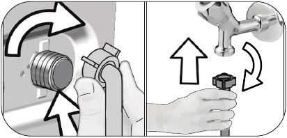 Installation - Connecting water supply