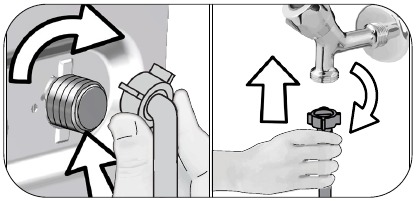 Installation - Connecting water supply