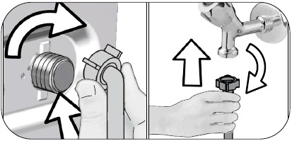 Installation - Connecting water supply