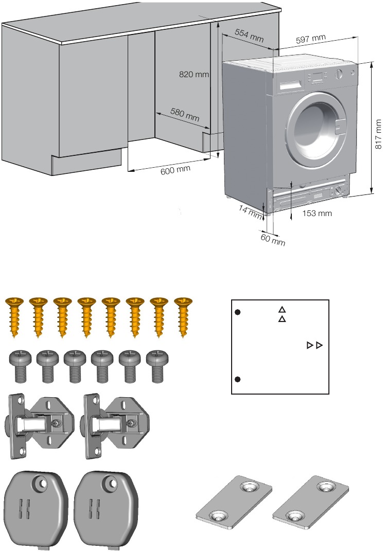 BUILT-IN INSTALLATION DIMENSIONS