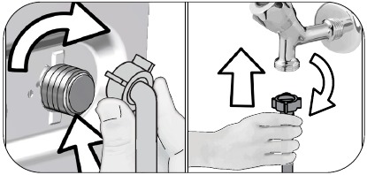 Installation - Connecting water supply