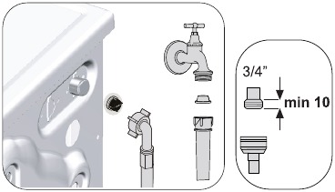 Cleaning the water intake filters