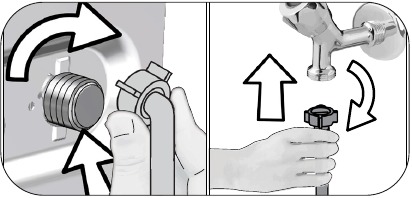 Installation - Connecting water supply